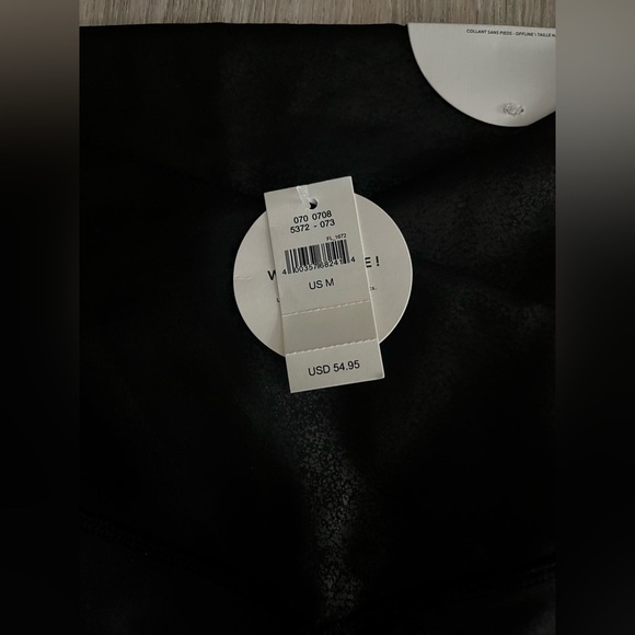 NWT OFFLINE By Aerie Real Me High Waisted Crossover Legging Black Metallic - M - Picture 2 of 9